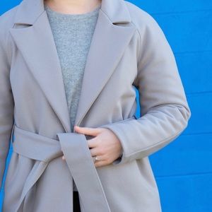 Rag & Bone Wool Deadstock Fabric Thick Gray Coat